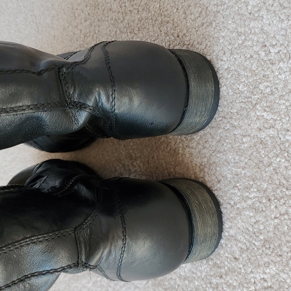 Steve madden black moto lace up and zipper boots - Picture 4 of 7